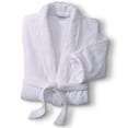 thumbnail image 1 of Bata de baño MONARCH de terciopelo rizo 100% algodón, suave, talla única, 1 of 5