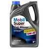 (6 pack) (6 Pack) Mobil super 10w-40 high mileage motor oil, 5 qt.