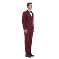 thumbnail image 2 of Beauty Emily New Men's Suit Korean Style Slim Fit 3-piece Suit Wedding Business Groom Groomsman 3-piece Suit Men's Dinner Jacket Vest Trouser Suit, 2 of 8