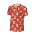 thumbnail image 6 of Wukai Japanese Maneki Cats Print Men's Short-Sleeved Mesh T-Shirt,Quick-Dry Short Sleeve Workout T-Shirt-Large, 6 of 8