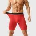 thumbnail image 6 of UoCefik Men's Breathable Soft Boxer Briefs Pack - Stretchy, Long Leg,Comfort Fit for Casual Wear,Red 3XL, 6 of 6