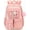 Beige and Pink, variant on Cute Backpack Large Capacity Bag Set with Pen Bag and Plush Ball Keychain Sweet Bookbag