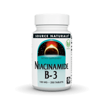Source Naturals Niacinamide B-3,  Dietary Supplement -  100 mg- 250 Tablets