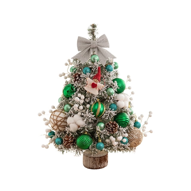Adornos navideños, adornos navideños, regalos navideños, árbol de Navidad LED luminoso decorativo navideño, decoración de escritorio para el hogar, mini árbol de simulación de escritorio de 0,6 m, reg