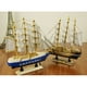 thumbnail image 5 of Modelo de velero de madera de 24 cm, decoración náutica, regalo temático para el hogar y la oficina, 5 of 15