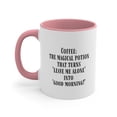 thumbnail image 3 of Coworker Gifts Two-Tone 11oz Mug Coffee: the magical potion that turns, 3 of 4