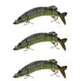 thumbnail image 1 of 3X 20cm 66G Verosimil Multi-Articulado 8 Segmentos Muskallonga Americano Senuelo de Pesca Cebo Nadar Cebo de Manivela Cebo Duro Anzuelo Aparejo Verde de Ejercito, 1 of 6