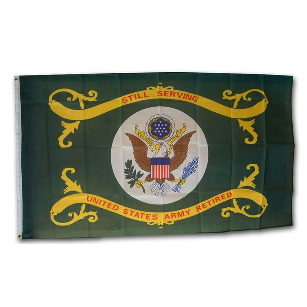 Retired Army Flag 7 Army Retired 3'x5' Polyester Flag