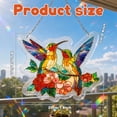 thumbnail image 2 of 7.9in Acrylic Puzzle Suncatcher Window Hanging Decor Creative Bird Pattern DIY Sun Catcher Puzzle Ornament Kit with Hanging Chain for Window Decor, 2 of 11