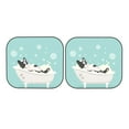thumbnail image 7 of Daiia French Bulldog Taking a Bath 2PCS Car Windshield Sun Shade, Foldable Sun Shield for Car Front Window, Auto Sun Blocker Visor Protector Universal for Truck SUV Pickup-Large, 7 of 7