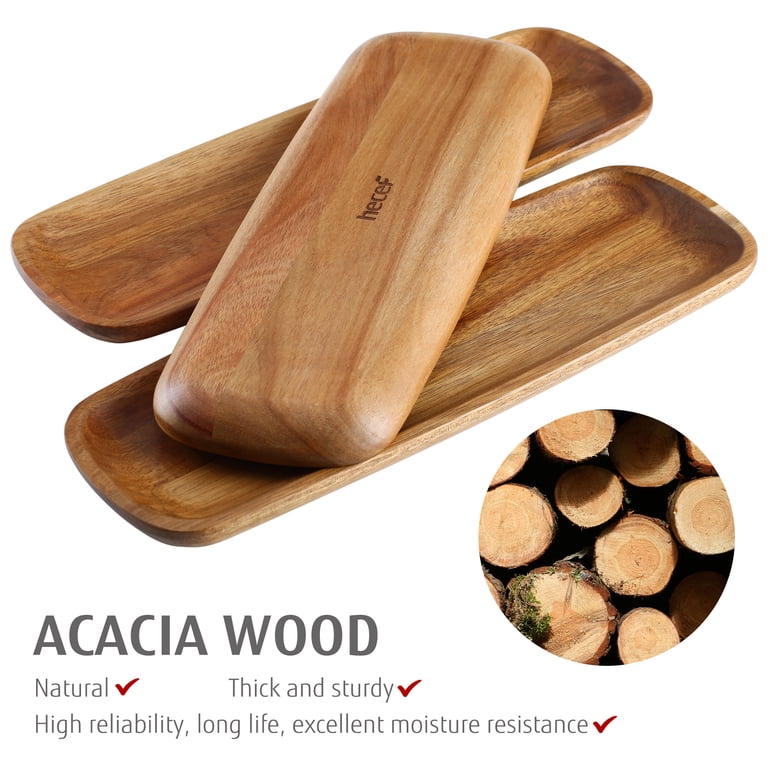 Hecef 3-Piece Acacia Wood Charcuterie Board Set photo 4