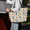 thumbnail image 6 of Large Beach Bags Water-resistant Sandproof - colorful Light Bulb vintage Cute Beach Tote Bags for Women with Zipper, 6 of 6