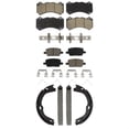 thumbnail image 1 of Transit Auto Front Rear Ceramic Brake Pads and Parking Shoes Kit for Car Chevrolet Camaro KCN-100828, 1 of 11