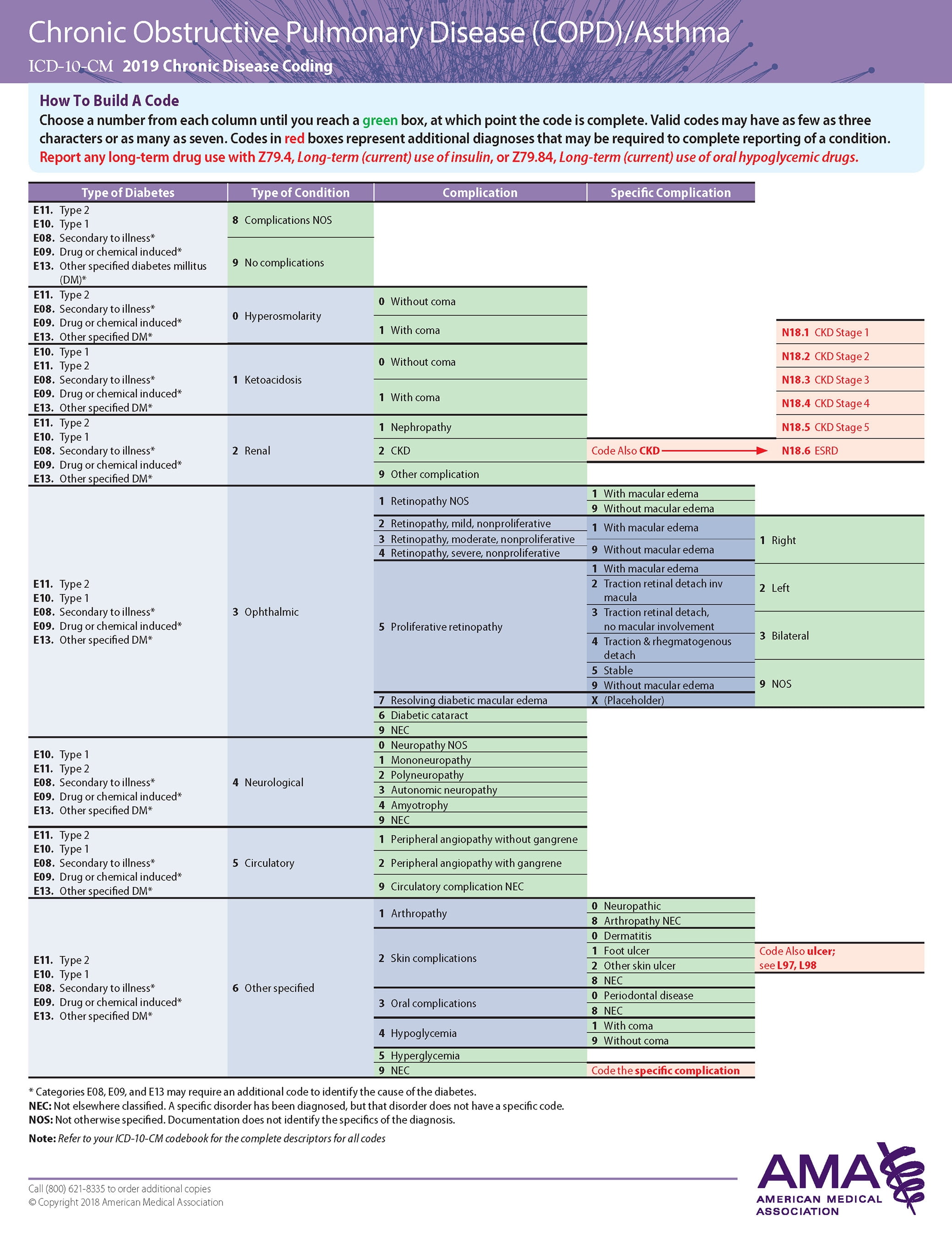 ERCICD10 Chronic Disease 2019 COPD/Asthma Pneumonia (Cards