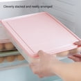 thumbnail image 3 of 1 Unid Titular de Almacenamiento Caja 24 Rejilla Huevos De Plástico Bandeja para el Hogar Refrigerador Organizador (Rosa), 3 of 6