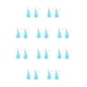 thumbnail image 2 of Guardurnaity Ear Stud Candy Color Lady Decoraciones diario Gota Pendiente Colgante Pendientes colgantes para fiesta de verano Azul lago lago azul 10piezas, 2 of 6