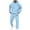 #_003Light Blue, variant on Hogleaql Sweatsuits for Men 2 Piece Solid Color Relaxed Fit Hoodie Jogging Running Pants Set Sweat Winter Suit with Pockets Navy 3XL