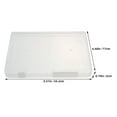 thumbnail image 2 of LOLIPPYY Set of 2 Waterproof White Plastic Storage Bins with Lids for Organizing Office Supplies and A5 Documents, 2 of 8