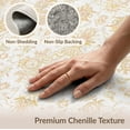 thumbnail image 6 of ODIKA 5'x7' Washable Area Rug Non-Slip, Low Pile, Stain Resistant Vintage Traditional Damask With Distressed Symmetrical Scrollwork for Guest Room, Lounge, Apartment, 6 of 7