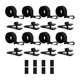 thumbnail image 2 of Kit de 8 piezas para fijar carretes de cubierta solar, correas para cubierta solar de piscina, 8 clips y cierres de contacto, correas para carrete, 2 of 8