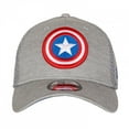 thumbnail image 2 of Captain America Symbol Grey Shadow Tech New Era 39Thirty Fitted Hat-Small/Medium, 2 of 5