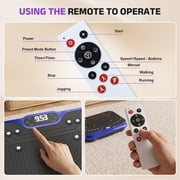 Evitormill Vibration Plate Exercise Machine Whole Body Workout Vibration Fitness Platform with Loop Bands, Blue