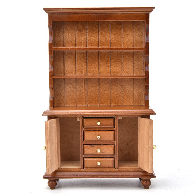 Estantería Mini Para Casa De Muñecas ANGGREK De Madera Duradera Con 4 Cajones 1/12