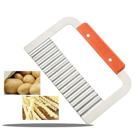 

Crease Wavy Cutter Stainless Steel Vegetable Potato Chips French Fries Slicer Tool