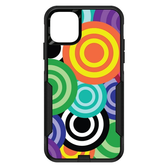 DistinctInk Custom SKIN / DECAL compatible with OtterBox Commuter for iPhone 11 Pro MAX (6.5" Screen) - Multi Color Swirls