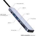 thumbnail image 2 of EstacióN de Acoplamiento USB, Concentrador 7 en 1, Con PD100W, SD/TF, Compatible con , Adaptador Multipuerto de 4 USB, Para Computadoras PortáTiles y TeléFonos, 2 of 5