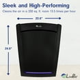 thumbnail image 6 of LivePure LP560THP Bali Series True HEPA Air Purifier with Air Quality Sensing System, Graphite, 6 of 10