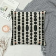 thumbnail image 2 of COMIO  Throw Pillow Covers Pattern Black and White Geometric Dots Lines of Borders Decor Pillow Cases Home Decorative Square Pillowcases, 2 of 5