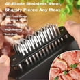 thumbnail image 2 of Meat Tenderizer, 48-pin Stainless Steel Sharp Steak Tenderizer, Tenderizing Steak Needle, Meat Tenderizer Kitchen Gadgets, 2 of 5