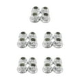 thumbnail image 2 of maskred Écrou de Blocage de Roue en Alliage d'Aluminium 4pcs pour 1/10 Axial SCX10 Crawler Robuste et Durable en Alliage d'Aluminium Roue en Nylon Argent 5Set, 2 of 6