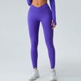 thumbnail image 3 of Womens' V Cross Waist Yoga Leggings with High Waisted Tummy Control Perfect for Sports, Gym, Fitness and Yoga, 3 of 3