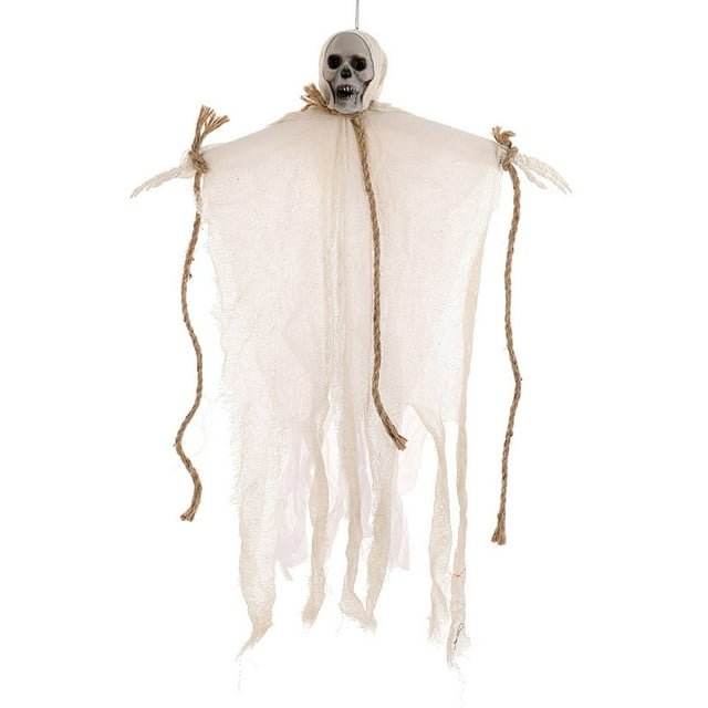 ABPWLY Halloween Rope Hanging Ghost Decoration Skull Head Cloth House Room Horror Ghost Festival Decoration Props Clearance Kitchen Decor Canada Days House Decor Home