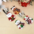 thumbnail image 1 of 4 Christmas decorations, creative, cute, various cartoon figurines, knife and fork sets, mini tableware, 14 * 10cm, 1 of 6