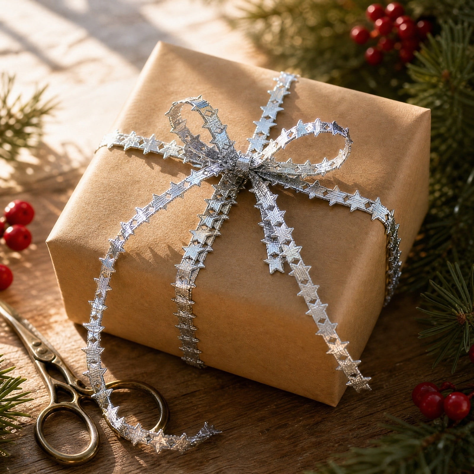Christmas Star Themed Ribbon For Gift Wrapping And Festive Decor Suitable For Shopping Malls Christmas Ribbon For Gift Box Decoration And Holiday Party Supplies