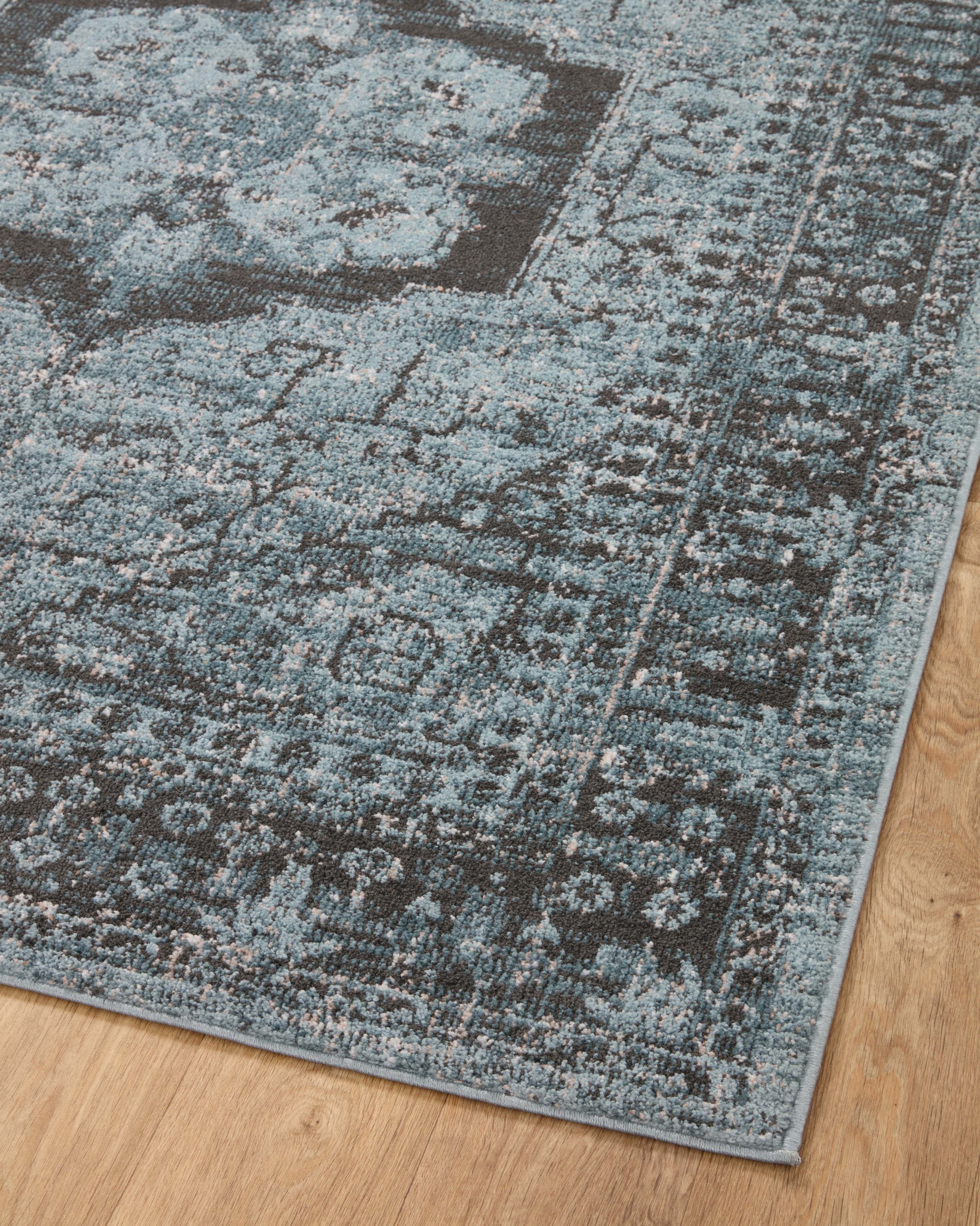 Loloi Odette Sky / Charcoal 2'-7" x 8'-0" Runner Rug