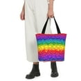 thumbnail image 5 of Sikiie Bright Rainbow Shoulder Bag Casual Hobo Crossbody Tote Bag for Women and Men Large Purse Messenger Bag Travel Work, 5 of 6