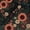 ARF8796-FLARE, variant on KUETH 8x10 Machine Washable Floral Rug for Living Room, Large Soft Low Pile Non Slip Backing Area Rug, TEAL BLOOM Rug for Bedroom Dining Room Office