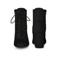 thumbnail image 6 of Unique Bargains Round Toe Chunky High Heel Lace Up Ankle Boots for Women, 6 of 6