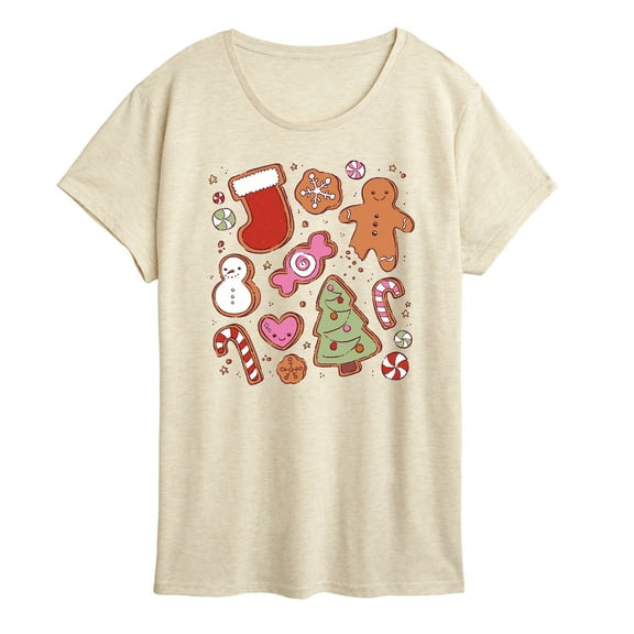 Instant Message - Kawaii Christmas Treats - Women's Short Sleeve Graphic T-shirt