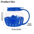 thumbnail image 3 of Shiogb Micro-Pop, Microwave with Temperature Glass Lid Measures Kernels and Melts Butter Made Without Dishwasher 3, Microwave Popcorn Glass Popcorn Container, Red B, 3 of 4