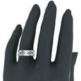 thumbnail image 2 of Wedding Bands for Men 8 MM Aquamarine 14K White Gold 0.75 CTW, 2 of 5