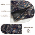 thumbnail image 6 of Modern Black, Area Rug 5x7 FT, Non Slip Bedroom Throw Carpet, Abstract Rustic Chic Geometric Bohemia Washable Soft Floor Carpet Non-Shedding Rug for Dining Room Bedside Classroom Desk, 6 of 9