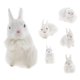thumbnail image 3 of Decoración Realista Muñeca del Conejo Animal Figurita Hogar Oficina Niños # 2 Sunnimix Muñeca de conejo, 3 of 8