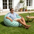 thumbnail image 4 of Inflatable Sofa Chair, Portable Outdoor Inflatable Lounger with Quick Inflation, Soccer Ball Print, PVC Material, 90x90x60cm, 4 of 6