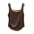 thumbnail image 1 of JIUKE Débardeurs pour Femmes Pyjamas Sans Manches Décontractés Col Carré Confortables sous-Vêtements de Base, 1 of 3