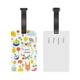 thumbnail image 5 of Cauagu Summer Animal Print PVC Luggage Tag, Suitcase Label with Name ID Card Baggage Handbag Travel Suitcase Tags Perfect to Quickly Spot Luggage Suitcase, 5 of 7